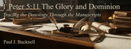 1 Peter 5:11 The Glory and Dominion: Tracing the Doxology Through the Greek Manuscripts
