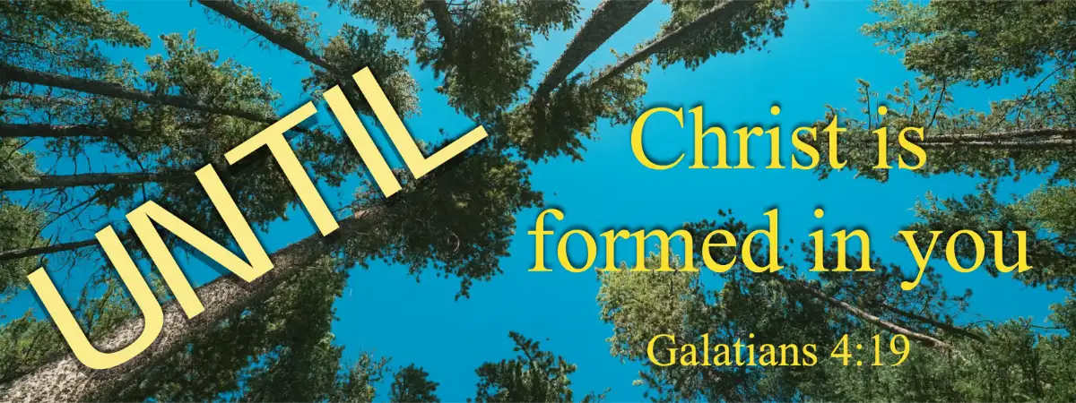 Galatians - Christ formed in Us - Galatians 4:19