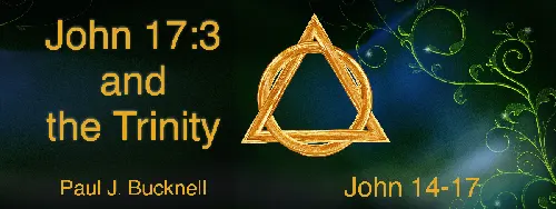 John 17:3 and the Trinity:  John 14-17 and the Holy Spirit