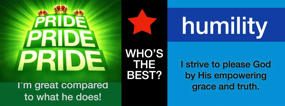 Pride falls before genuine humility.
