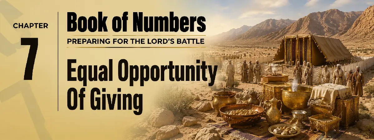Numbers 7 and Dedicatory Offerings for the Tabernacle and Altar 